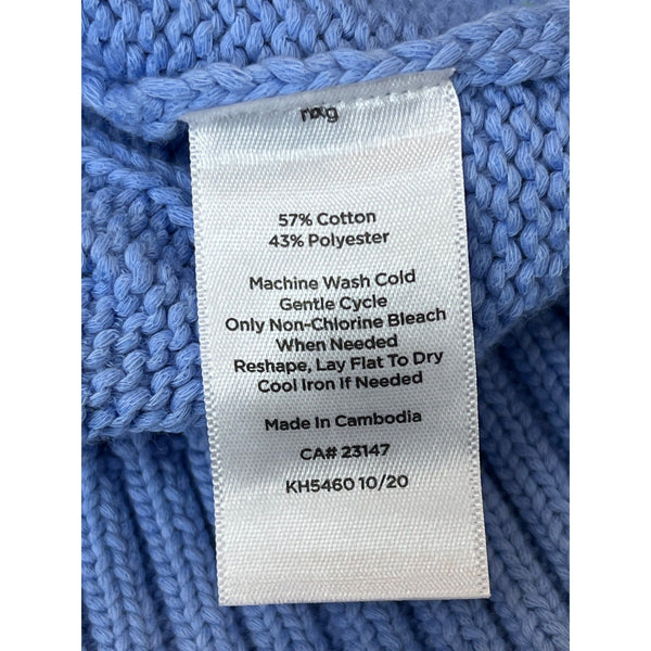 Talbots Women's Blue Knitted Thick Long Sleeve Sweater Sz XL - NWT