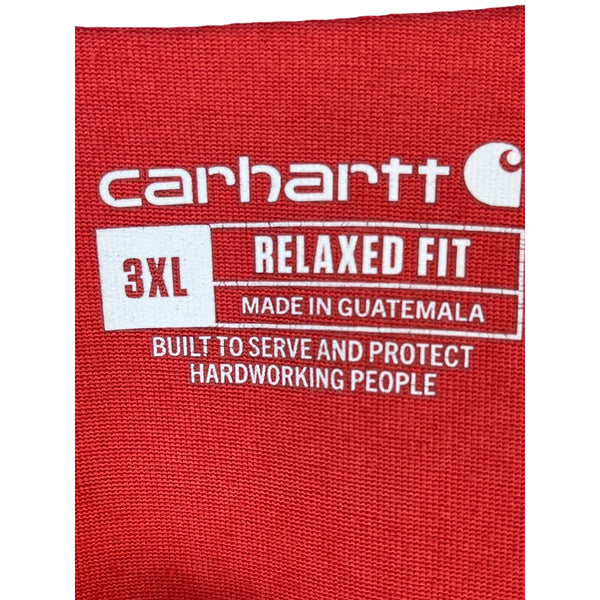Carhartt Mens Red Relaxed Fit Short Sleeve Pocket T-Shirt Size 3XL