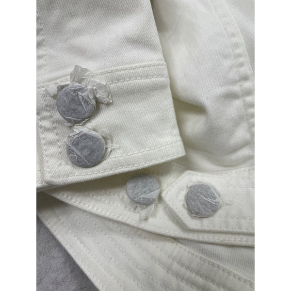 Soft Surroundings White Women’s Cropped Button-Detail Jacket Size M - New