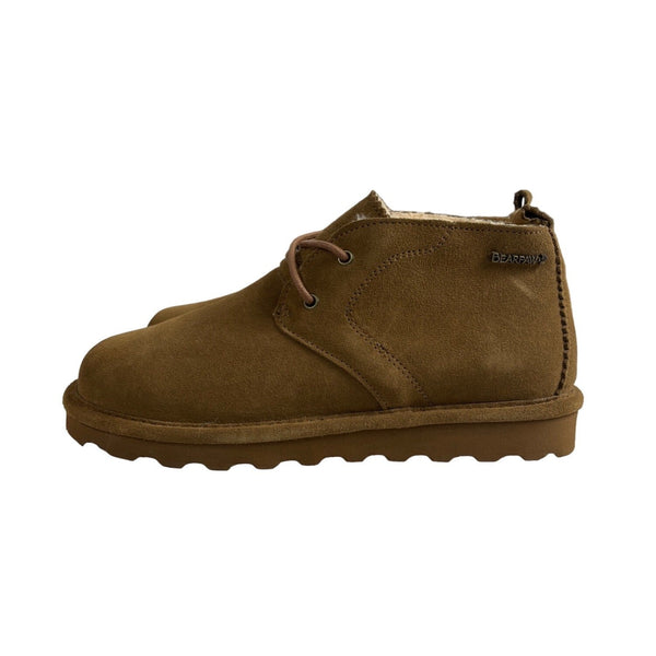 Bearpaw Women's Brown Leather Wool Lining Winter Booties Sz 9 - NWOB
