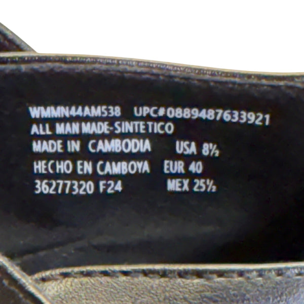 Madden NYC Women’s Black Lug Sole Adjustable Strap Mary Jane Shoes Size 8.5 US