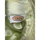 Talbots Womens Light Green Bucket Hat With Leather Belt Band