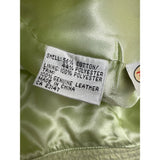 Talbots Womens Light Green Bucket Hat With Leather Belt Band