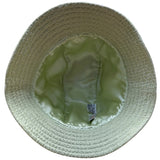 Talbots Womens Light Green Bucket Hat With Leather Belt Band