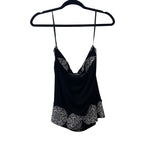 White House Black Market Womens Black & White Cowl Neck Tank Top Medium Stylish