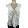 Kathryn Deene Women's Crochet Lace Sleeveless Cardigan Vest Size 22/34