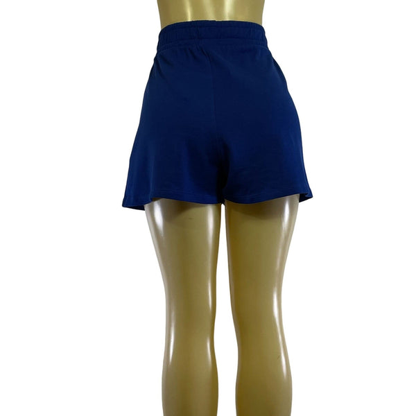 NWT ZARA Cotton Boho Causal Size Large Color Navy Blue Women's Shorts