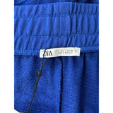 NWT ZARA Cotton Boho Causal Size Large Color Navy Blue Women's Shorts