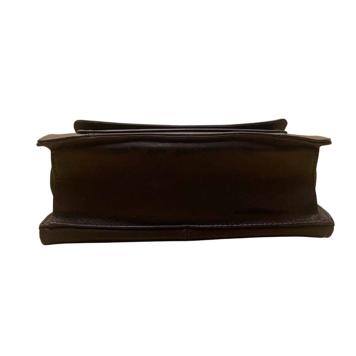 Fossil Women’s Brown Leather Flap Closure Adjustable Strap Crossbody Bag