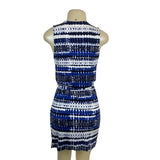 South Moon Under Blue & White Sleeveless Wrap Style Mini Dress Sz XS - New