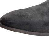 Franco Sarto Women's Black Leather Shaneen Peat Pointed Toe Ankle Booties Sz 8