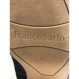 Franco Sarto Women's Black Leather Shaneen Peat Pointed Toe Ankle Booties Sz 8