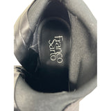 Franco Sarto Women's Black Leather Shaneen Peat Pointed Toe Ankle Booties Sz 8