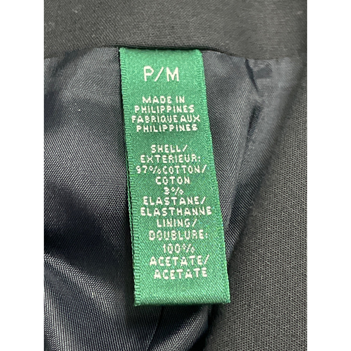 Ralph Lauren Women's Black Blazer Button-Front Embroidered Emblem Size P/M - New