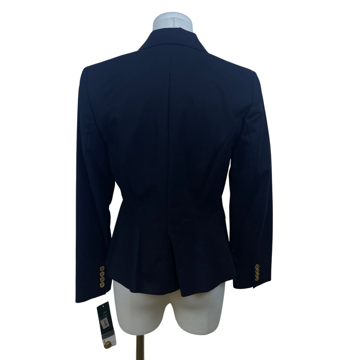 Ralph Lauren Women's Black Blazer Button-Front Embroidered Emblem Size P/M - New