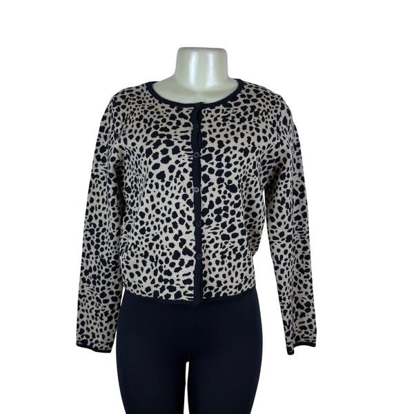 Le Lis Womens Animal Print Rayon Polyester Sweater & Tank Top Set  Stylish Size M