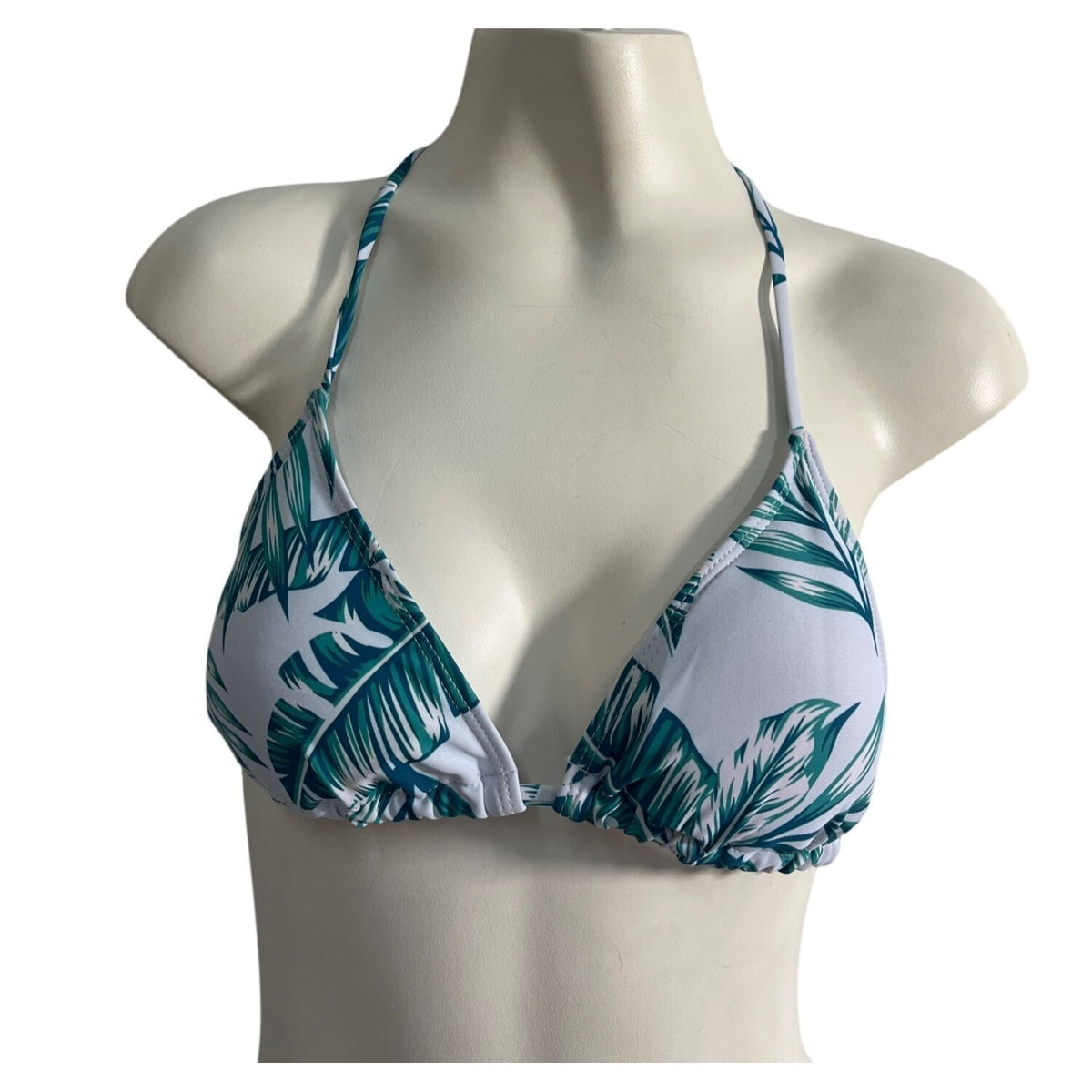 Shein Womens Two-Piece Tropical Leaf Print Bikini With Cover-Up Sz S- NEW