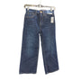 Old Navy Kid’s Blue Denim High-Rise Baggy Wide Leg Jeans Size 8 Cotton Casual NWT