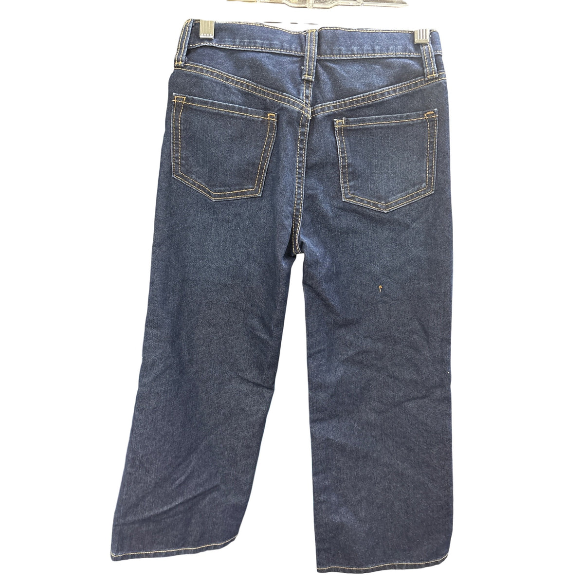 Old Navy Kid’s Blue Denim High-Rise Baggy Wide Leg Jeans Size 8 Cotton Casual NWT