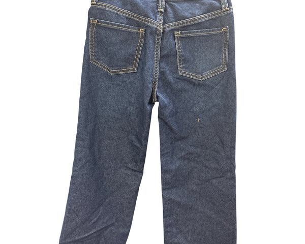 Old Navy Kid’s Blue Denim High-Rise Baggy Wide Leg Jeans Size 8 Cotton Casual NWT