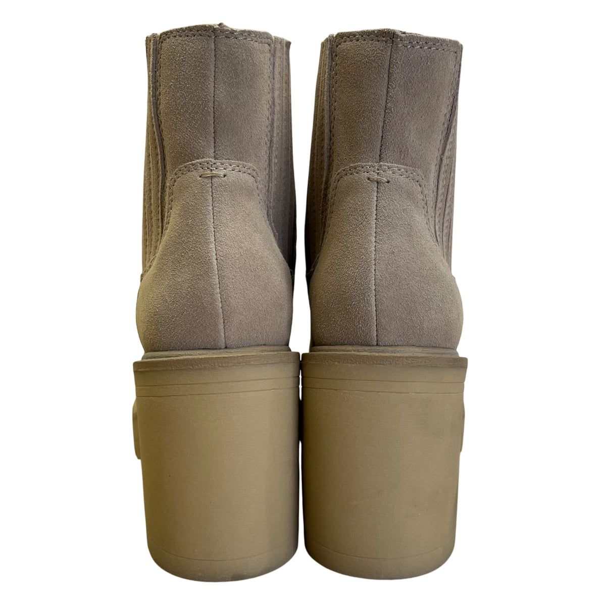 Dolce Vita Women’s Taupe Leather Chunky Heel Caster H20 Boots Size 8 - New