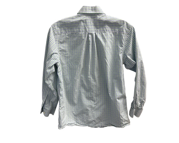 Vineyard Vines Mens Blue Green Check Cotton Whale Shirt Size M
