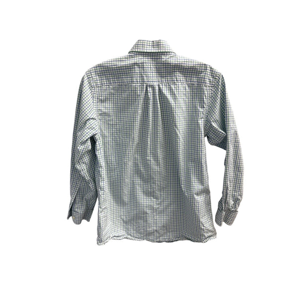 Vineyard Vines Mens Blue Green Check Cotton Whale Shirt Size M