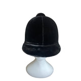 Stombock Saddlery Vintage Velvet Equestrian Riding Helmet Black Horse Show Cap