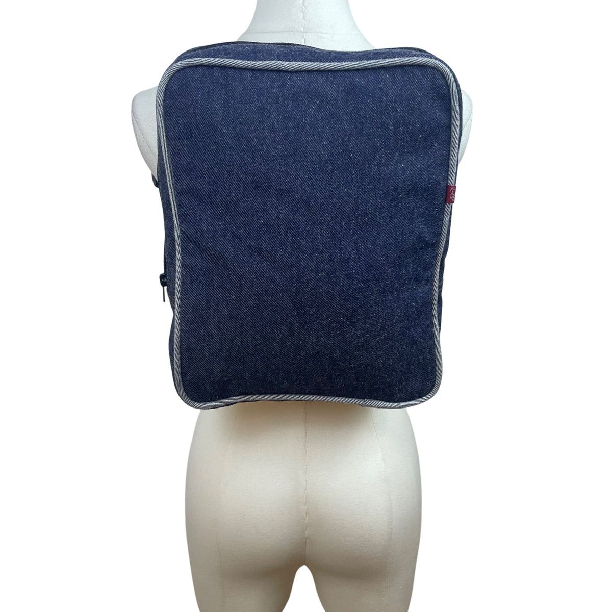 Levis Women’s Blue Denim With Suzan Briganti Inner Print Lining Backpack Sz M
