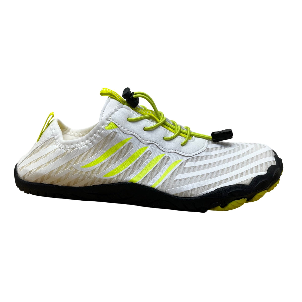 Grounded Footwear Unisex White/Yellow Water Quick-Dry Swim Shoes Size M6.5 W8