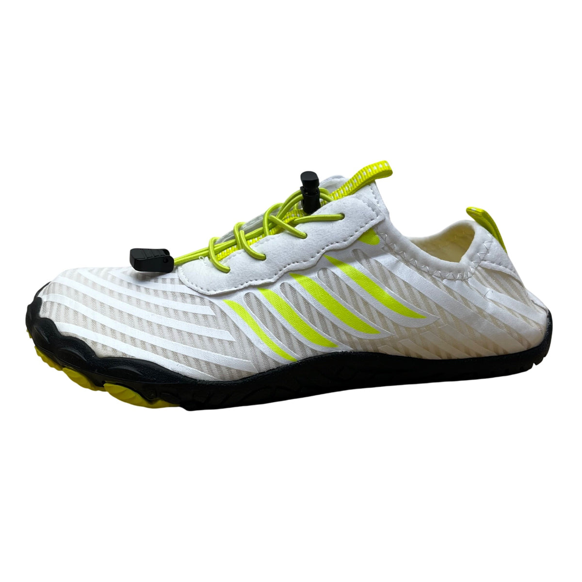 Grounded Footwear Unisex White/Yellow Water Quick-Dry Swim Shoes Size M6.5 W8