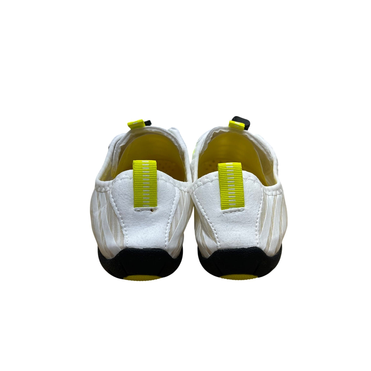 Grounded Footwear Unisex White/Yellow Water Quick-Dry Swim Shoes Size M6.5 W8