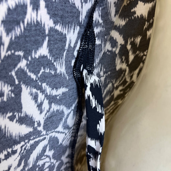 BCBG Maxazria Womens Black & White Wrap Dress Size M
