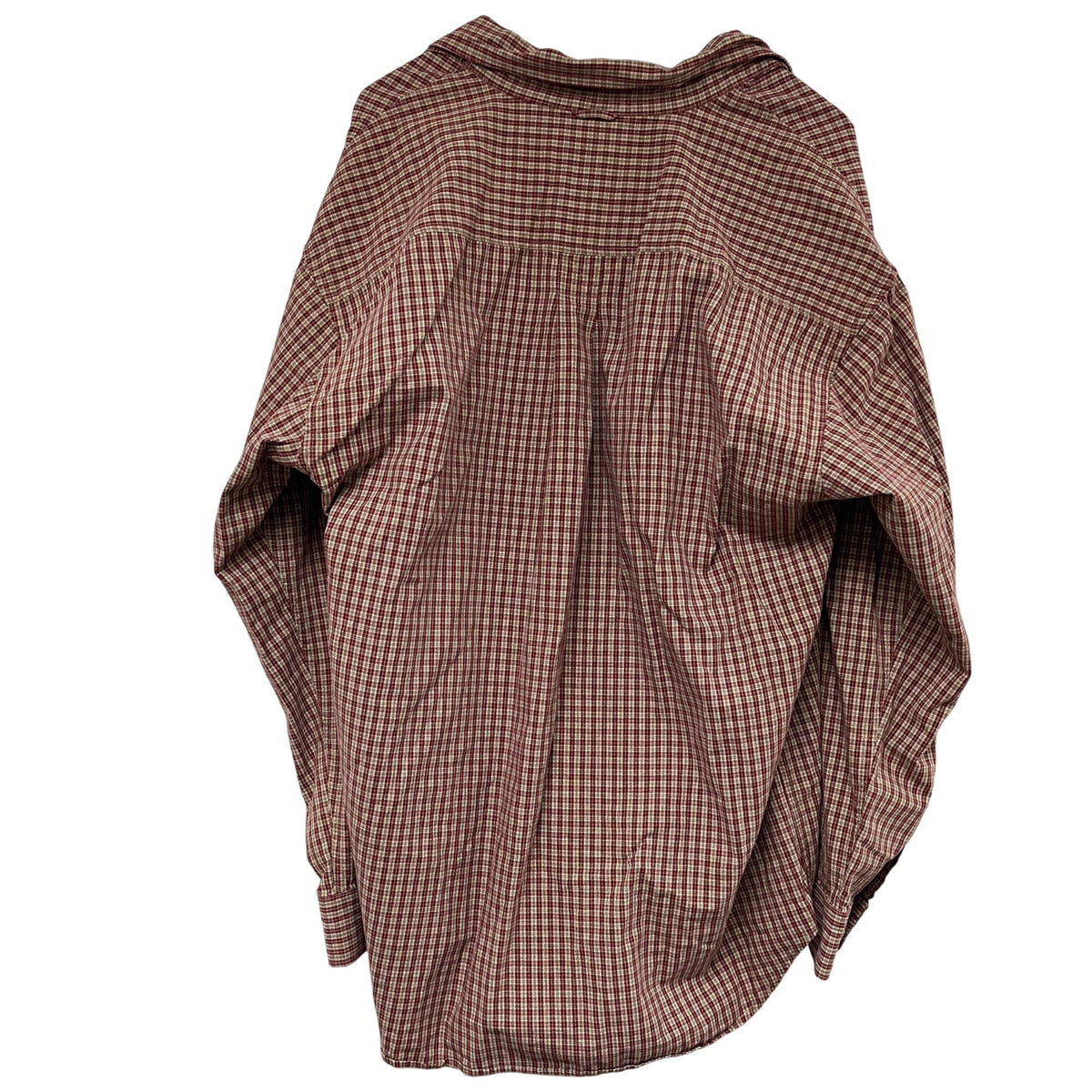 Timberland Mens Red Plaid Cotton Button-Up Long Sleeve Shirt Size L