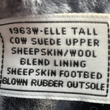 Bearpaw Women’s Gray Sheepskin/Wool Blend Suede Elle Winter Tall Boots Size 6