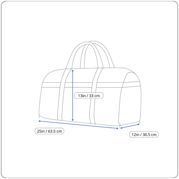 Adidas Unisex Blue & Black lining With Dual Handles Zipper Pockets Duffle Bag