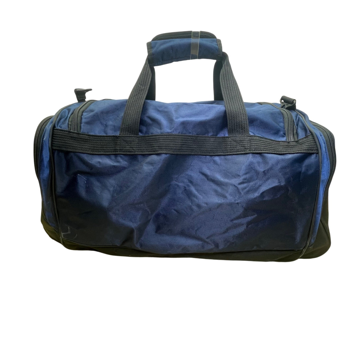 Adidas Unisex Blue & Black lining With Dual Handles Zipper Pockets Duffle Bag