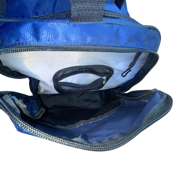 Adidas Unisex Blue & Black lining With Dual Handles Zipper Pockets Duffle Bag