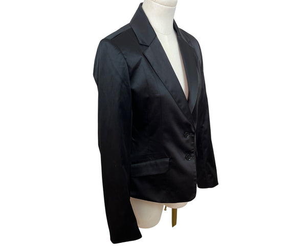 Twenty One Womens Black Fitted Classic Blazer With Buttons Sz S/P - New