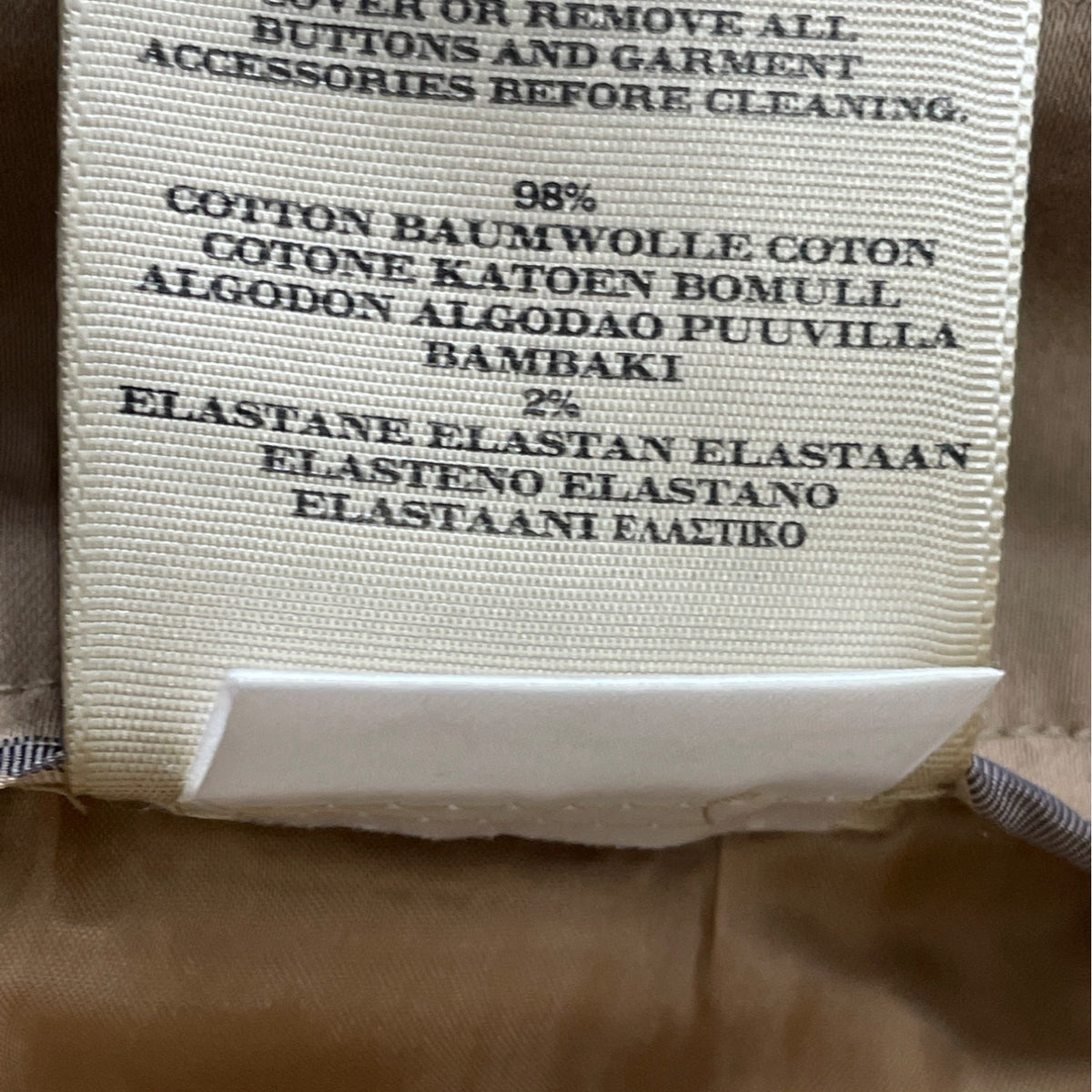 Burberry Women's Beige Cotton/Elastane Belted Shorts Size 6 - New