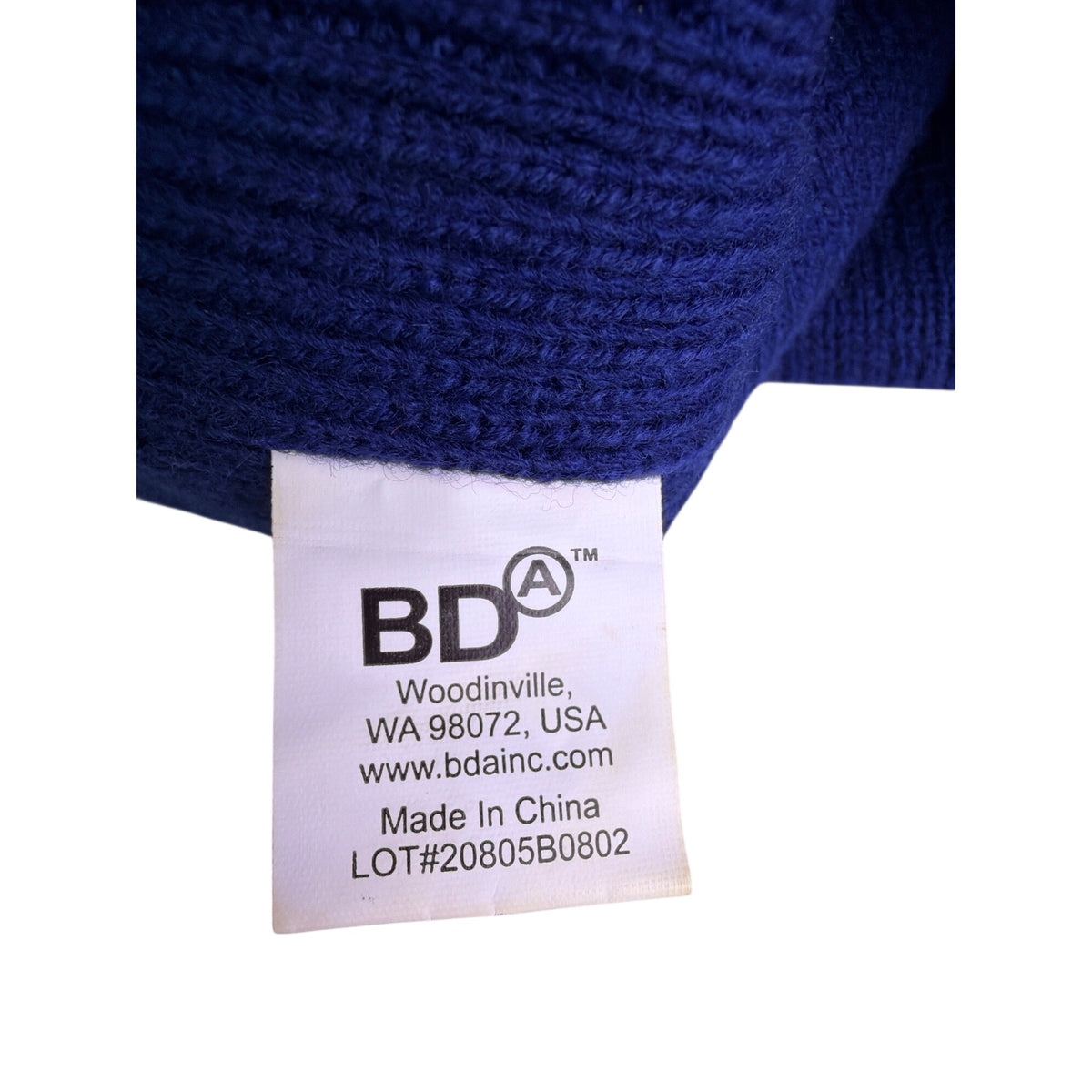 Coca-Cola Unisex Red White & Navy 100% Acrylic Knit Beanie With Pom Winter Hat OS