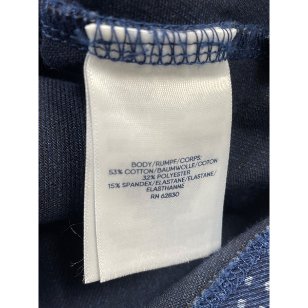 Lands’ End Blue Patchwork Women’s Shirt & Elastic Waist Pants Set Size S - New