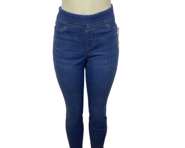 Denim & Co. Womens Stretch Denim Pull-On Jeggings Size 8 - New