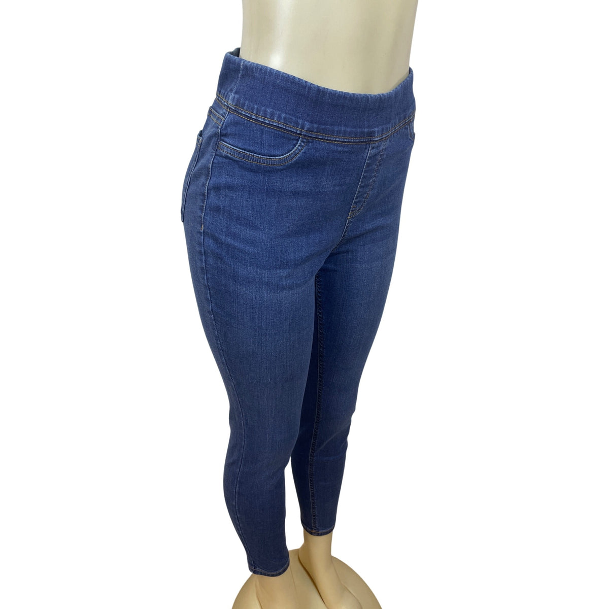 Denim & Co. Womens Stretch Denim Pull-On Jeggings Size 8 - New