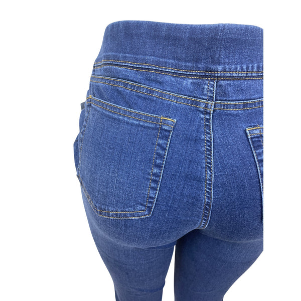 Denim & Co. Womens Stretch Denim Pull-On Jeggings Size 8 - New