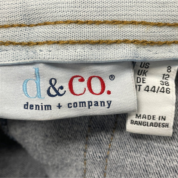 Denim & Co. Womens Stretch Denim Pull-On Jeggings Size 8 - New