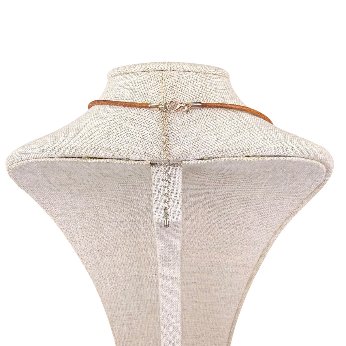 Handmade Womens Rose Gold Tone Dragonfly Pendant Leather Necklace Adjustable