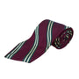 Vintage Brooks Brothers Burgundy & Green Silk Striped Tie Woven In England