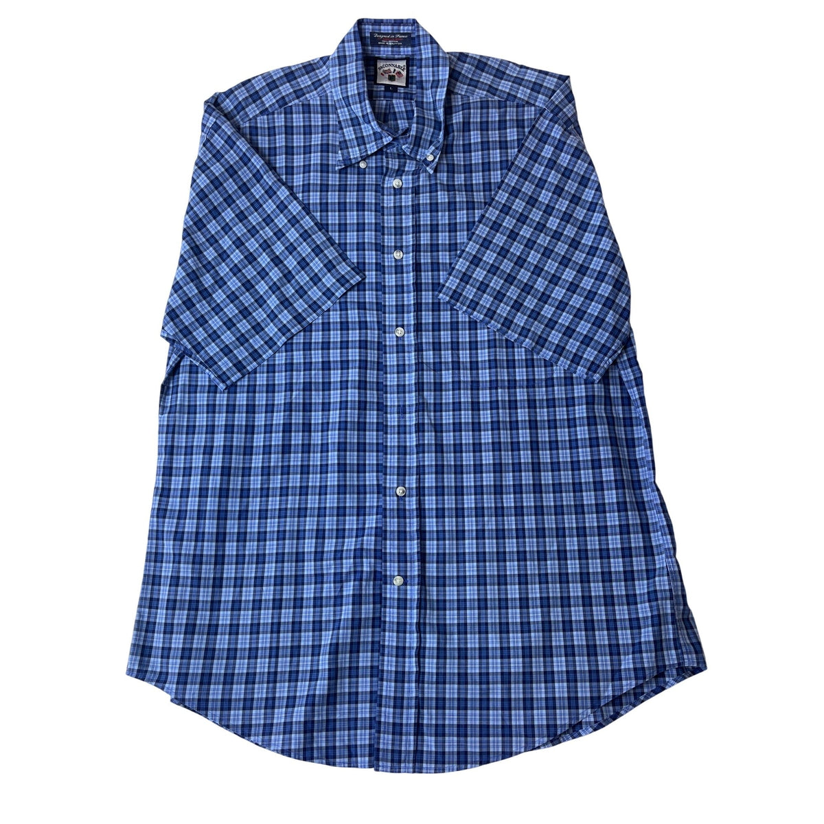 Eagle Dry Goods Mens Short Sleeve Button-Up Shirts Assorted Plaid & Stripe Styles Size XL