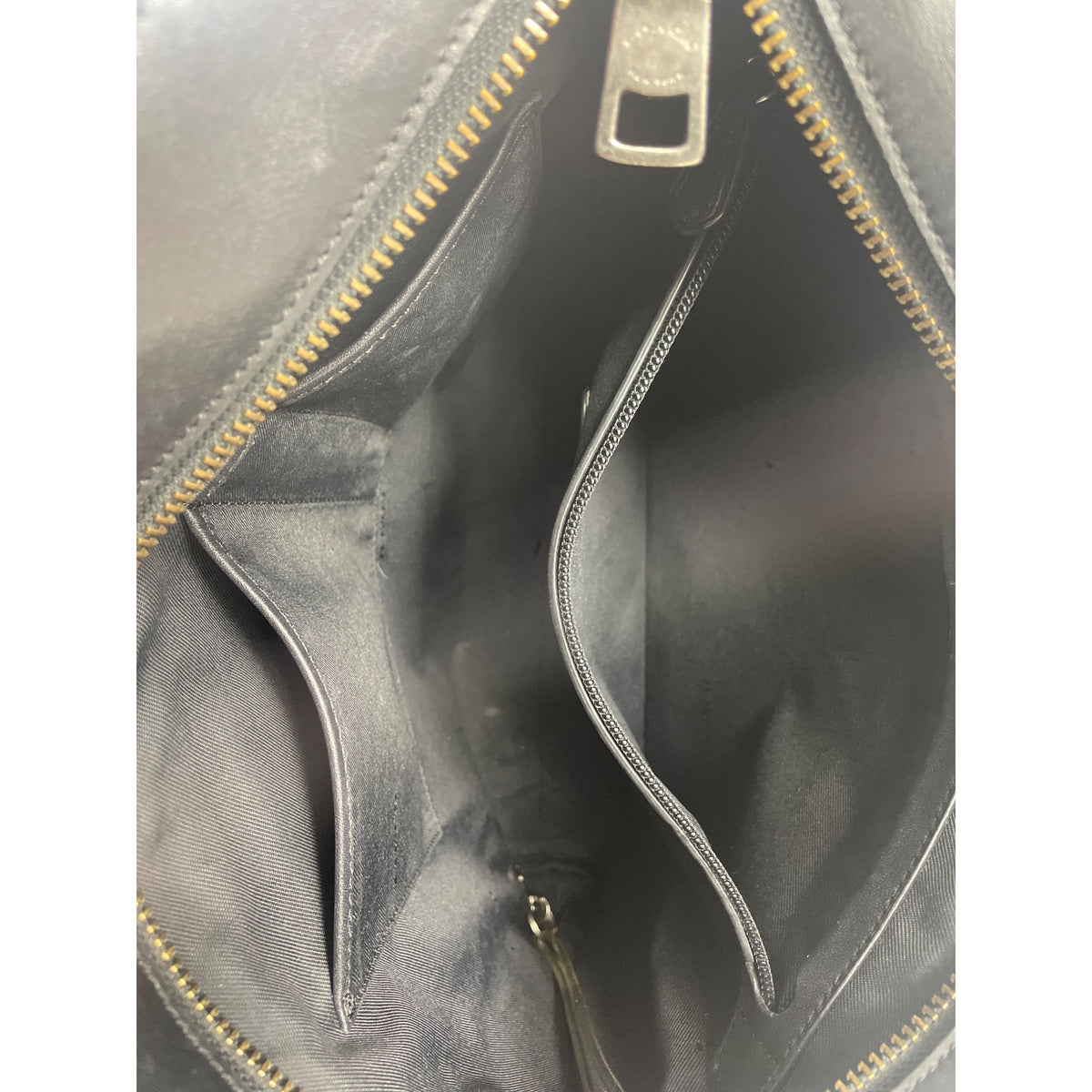 Vtg Coach Women's Black Leather N Canvas Crossbody Bag Sz M